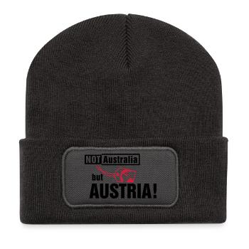 Not Australia but Austria - Recycled Patch Beanie - dark grey - Front