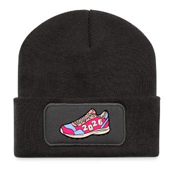 RUNNING 2026 - Recycled Patch Beanie - dark grey - Front