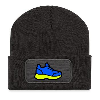 Modern Running Sneaker - Recycled Patch Beanie - dark grey - Front