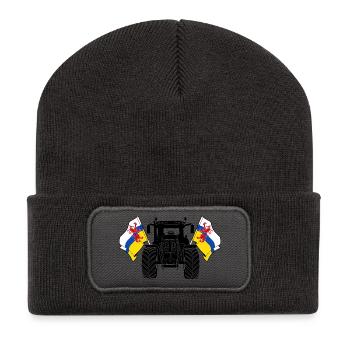 Limburg_Tractor_Pride - Recycelte Patch Beanie - Dunkelgrau - Vorne