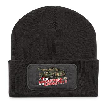 Panzer T-90 – Schlachtfeld Werkstatt - RCCX  - Recycelte Patch Beanie - Dunkelgrau - Vorne