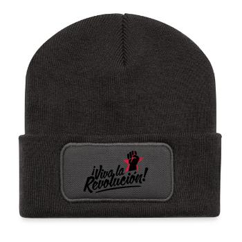 revolution fist - Beanie recyclé à patch - charbon - Devant