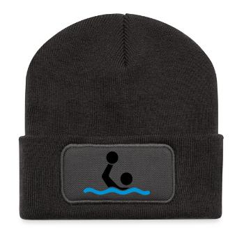 Wasserball - Recycelte Patch Beanie - Dunkelgrau - Vorne