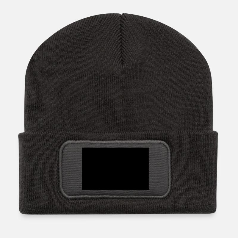 Flagge Türkei - Recycelte Patch Beanie - Dunkelgrau