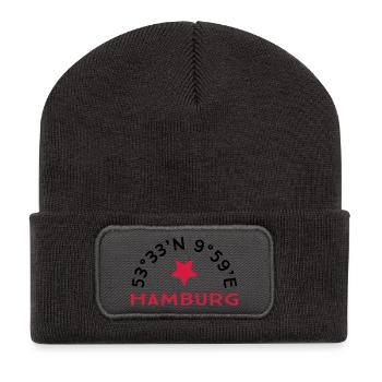 Hamburg - Recycled Patch Beanie - dark grey - Front