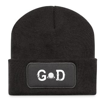 Dieu Légende fléchettes dart dieu dards - Beanie recyclé à patch - charbon - Devant