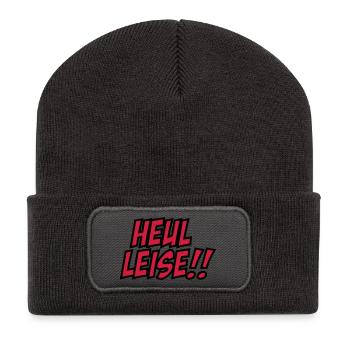 2541614 15941876 heulleise3 - Recycelte Patch Beanie - Dunkelgrau - Vorne
