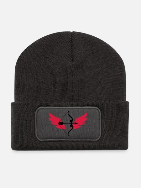 Archery / Bogenschießen / Tir à l'arc - Recycelte Patch Beanie - Dunkelgrau