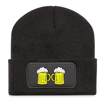 Toast beer glass - Recycled Patch Beanie - dark grey - Front