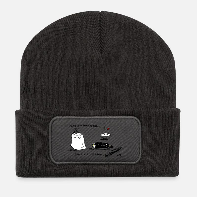 Roll in Love 2 - Recycled Patch Beanie - dark grey