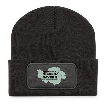Lower Bavaria | FREYUNG-GRAFENAU - Recycled Patch Beanie - dark grey - Front