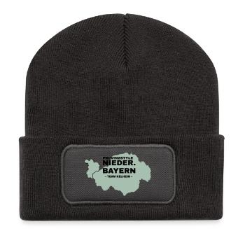 Lower Bavaria | KELHEIM - Recycled Patch Beanie - dark grey - Front