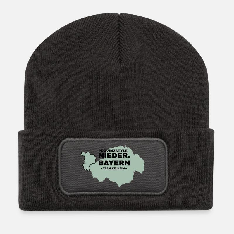 Lower Bavaria | KELHEIM - Recycled Patch Beanie - dark grey