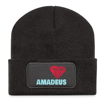 Amadeus - Recycled Patch Beanie - dark grey - Front