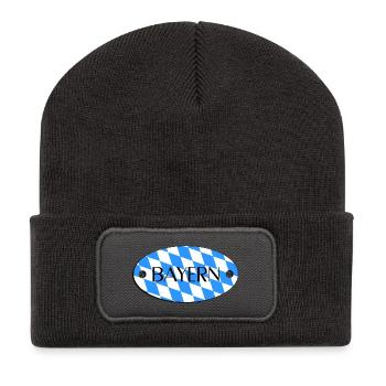 Bayern  - Recycelte Patch Beanie - Dunkelgrau - Vorne