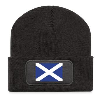 scotland flag - Recycelte Patch Beanie - Dunkelgrau - Vorne