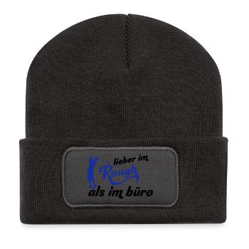 golf - Recycelte Patch Beanie - Dunkelgrau - Vorne