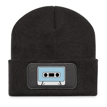 Kassette - Recycelte Patch Beanie - Dunkelgrau - Vorne