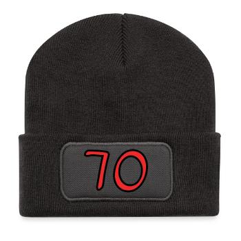 HAPPY BIRTHDAY. HAPPY BIRTHDAY. ANNIVERSARY. - Recycled Patch Beanie - dark grey - Front