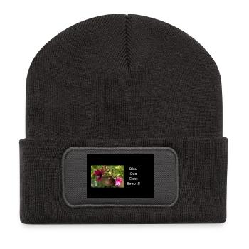 God's streetwear is beautiful!! - Recycled Patch Beanie - dark grey - Front