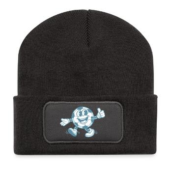 Football Pop Art - Beanie recyclé à patch - charbon - Devant