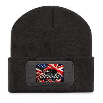 United Till Eternity Flags - Recycled Patch Beanie - dark grey - Front