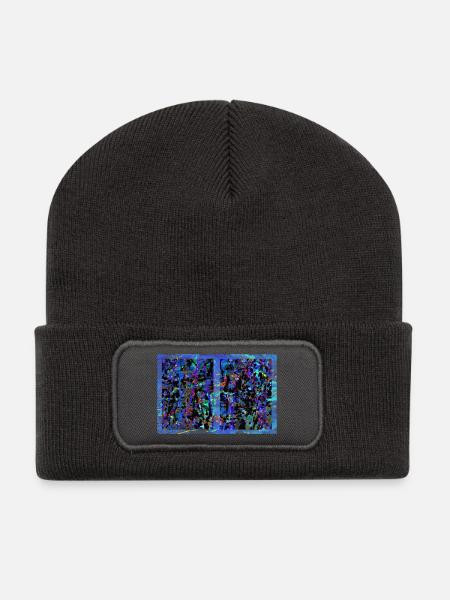 jpixfplojde - Recycelte Patch Beanie - Dunkelgrau