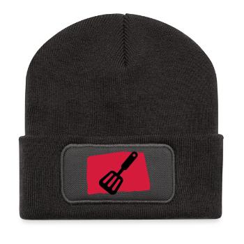 pfannenwender_c2 - Recycelte Patch Beanie - Dunkelgrau - Vorne