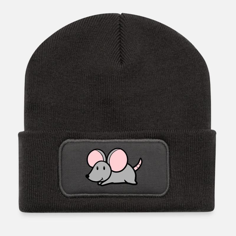 Sweet mouse - Recycled Patch Beanie - dark grey