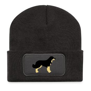 hovawart vektor E - Recycled Patch Beanie - dark grey - Front