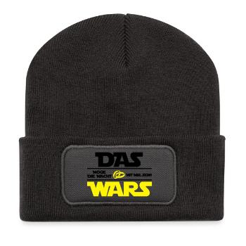 das_wars_02 - Recycelte Patch Beanie - Dunkelgrau - Vorne