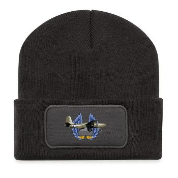 A-20 Havoc - Beanie recyclé à patch - charbon - Devant
