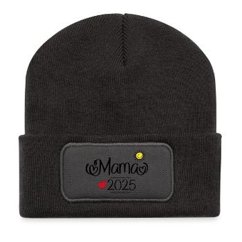 Mom 2025 - Recycled Patch Beanie - dark grey - Front