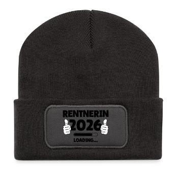 Retiree 2026 Conception de la barre de chargement - Beanie recyclé à patch - charbon - Devant