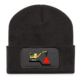 Bagger - Recycelte Patch Beanie - Dunkelgrau - Vorne