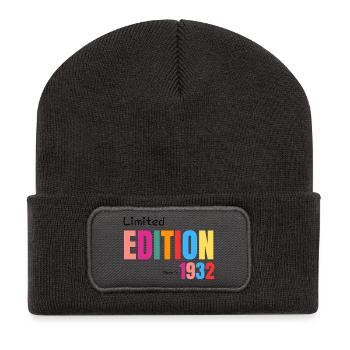 Limitierte Auflage Hergestellt 1932 - Recycelte Patch Beanie - Dunkelgrau - Vorne