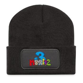 3e anniversaire de Moritz - Beanie recyclé à patch - charbon - Devant