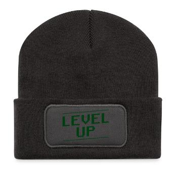 Gamer Saying Gaming - Recycled Patch Beanie - dark grey - Front