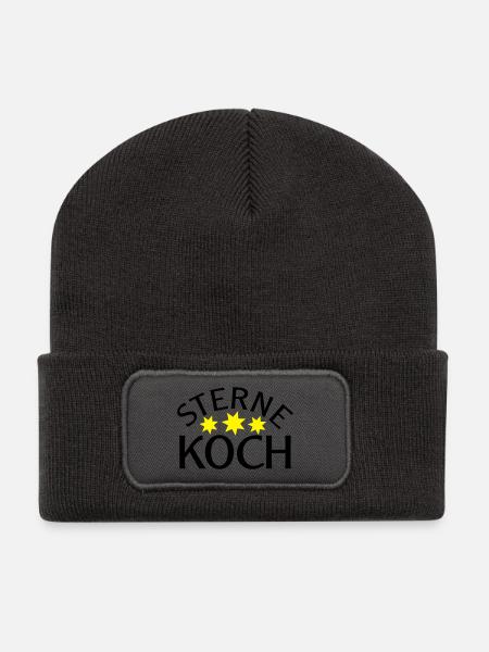 Sternekoch - Recycelte Patch Beanie - Dunkelgrau