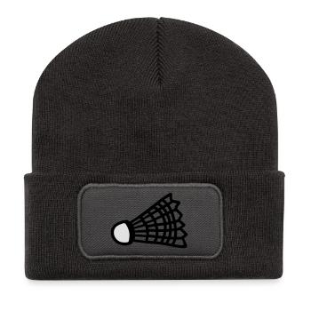 Shuttlecock - Beanie recyclé à patch - charbon - Devant
