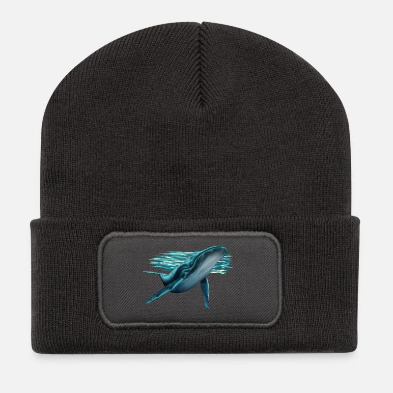 Wal - Recycelte Patch Beanie - Dunkelgrau