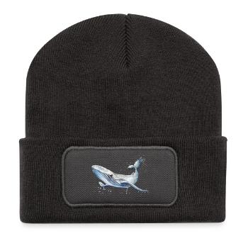 Wal - Recycelte Patch Beanie - Dunkelgrau - Vorne