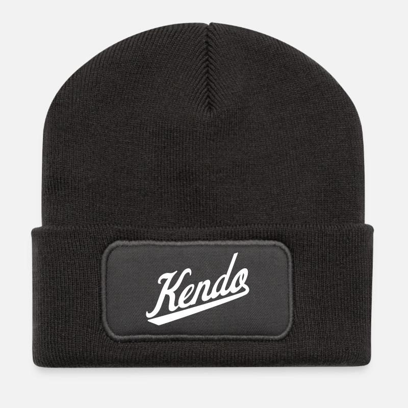 Kendo - Recycelte Patch Beanie - Dunkelgrau