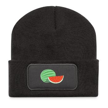 WATERMELON - Recycled Patch Beanie - dark grey - Front