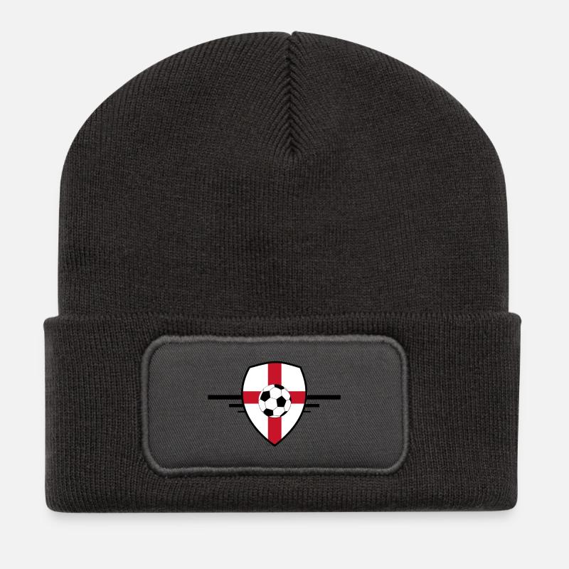England football - Beanie recyclé à patch - charbon