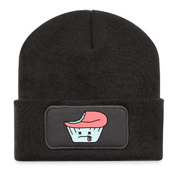 Dead Cupcake - Recycled Patch Beanie - dark grey - Front