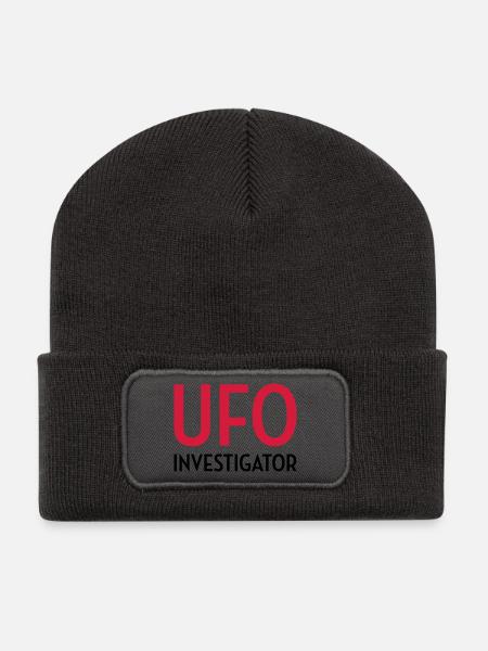 UFO - Alien - Unidentified flying object - Space - Recycled Patch Beanie - dark grey