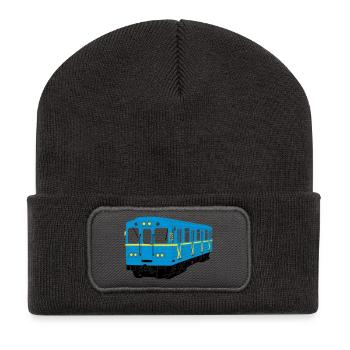 Kyiv metro - Recycled Patch Beanie - dark grey - Front