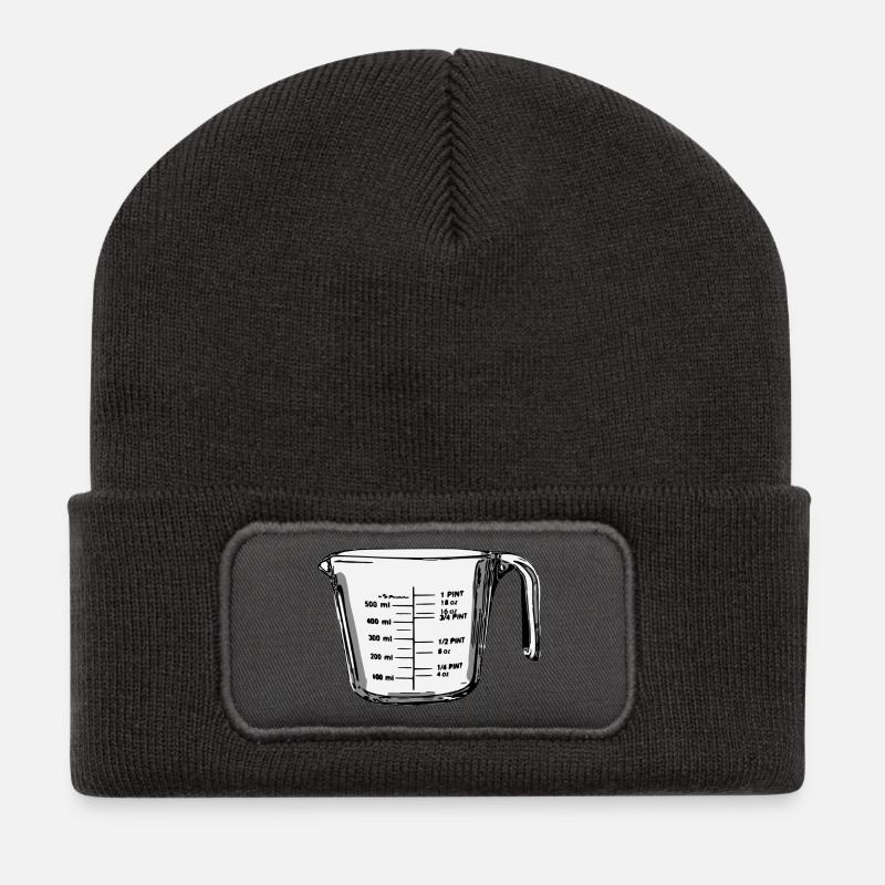 IMG 0787 - Recycelte Patch Beanie - Dunkelgrau