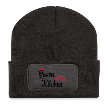 Funny Christmas Gifts for Women Who Cook - Recycled Patch Beanie - dark grey - Front